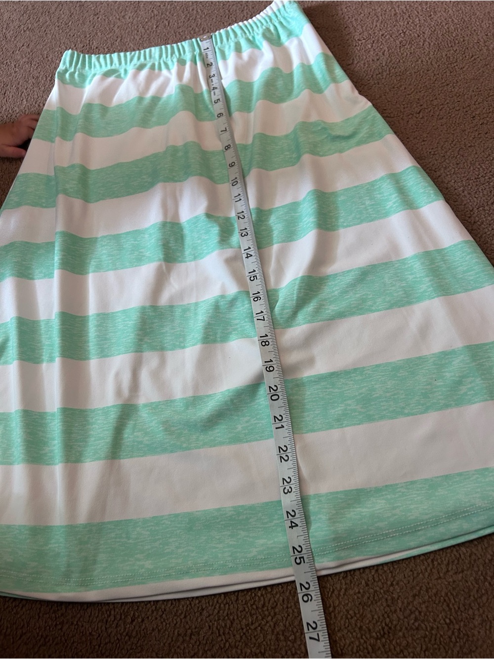 Ada Faye Athletic SwimSkirt Women’s Med Leggings Sea Green&White Midi Length - Picture 6 of 11